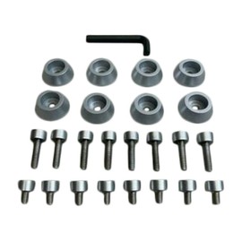 Ballistic Jester 814 Silver Bolt Kit 8 PCS Kit with Hardware
