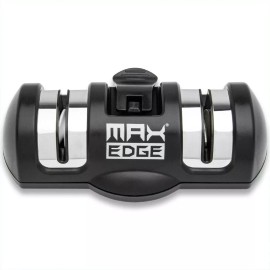 Max Edge Knife Sharpener, Precise Sharpening, Diamond & Ceramic Grinding Wheels