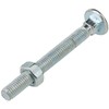 Merriway BH04831 (25 Pcs) Carriage Bolts with Nuts, M8 x