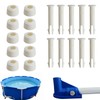 ZDNT 10 Pieces Plastic Pool Joint Pins Set Plastic Replacement