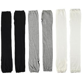 Iashi 12841-993-990 Women's Organic Cotton Arm Cover, Solid mesh