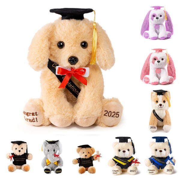 Oukiwi 8 Inch Graduation Plush Stuffed Animal Class of 2025