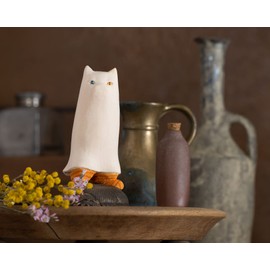 Cat buddha God Mejedo Sakai Buddha Sculpted by Buddha Statue Amulet Honzon Maneki Cat Figurine (NB Mejidoshin