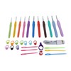 31 Piece Crochet Hooks Set Professional Ergonomic Crochet Hooks with