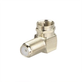 VCELINK 90 Degree Coaxial Connector F Type Female to Male RG6 Adapter Right Angle Coaxial Cable Connector 90 Degree Elbow 2 Pack
