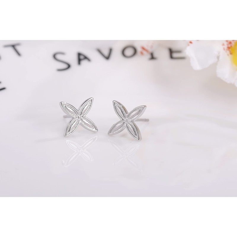 BTS Style THE WINGS Floral Pattern Motif Earrings Binaural Accessories