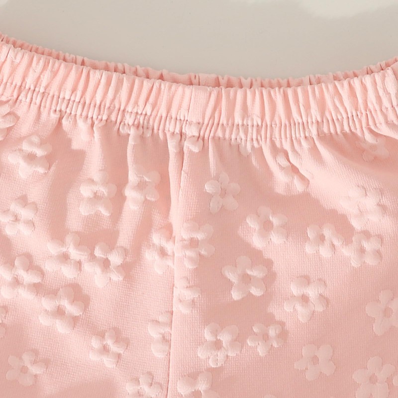 eqenkely Vestiti per Neonata Senza Maniche Top+Shorts Stampato 2 Pcs