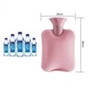 Warm water pack, water heater, winter heating cost saving item, 2000ML gift for parents, hot water pack, compress pack, knit pink 2000ml