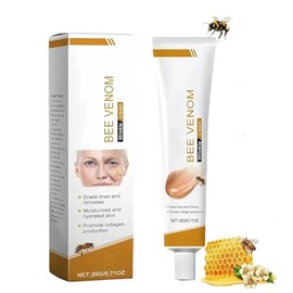 2 Stück Bienengiftsalbe – 2x20g Bienengift Creme gegen Falten, Feuchtigkeitsspendende und Straffende Anti-Falten-Creme für Gesicht & Hals, Für alle Hauttypen geeignet