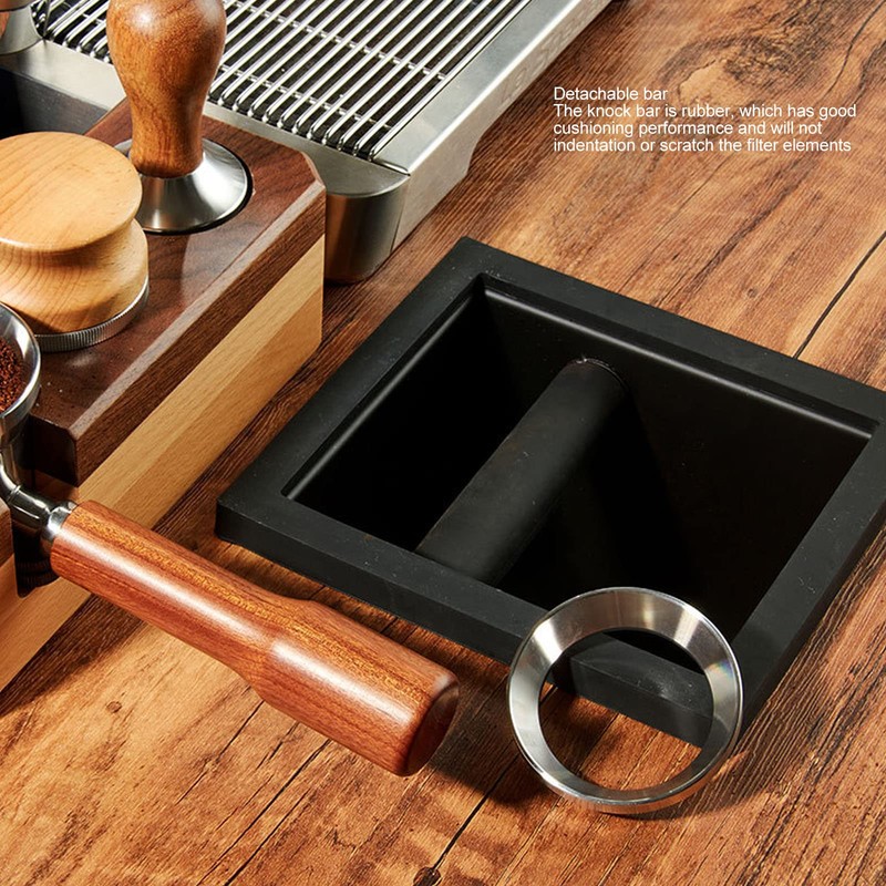 Topyond Espresso Knock Box, Coffee Grounds Dump Bin, Stainless Steel