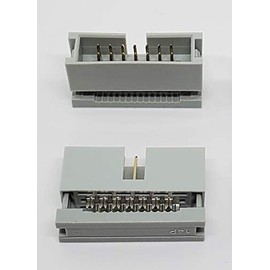 Pc Accessories - 2-Pack 2X7 14P Dual Rows 2.54mm Shrouded IDC Male Header, 14 Pins Connectors