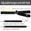Adjustable Elastic Straps with Hooks, Set of 4 Extra Strong