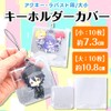 Acrylic Key Chain Rubber Strap Protective Cover Pack of 10
