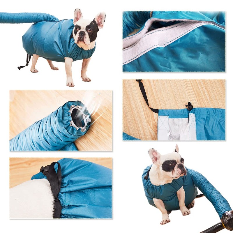 MESINURS Dog Dryer Blower Bag - Pet Shower Bath Hair