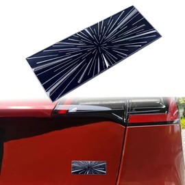 YHCDSEA Dual Motor Badge Emblem Sticker Plaid Decor Compatible for Model 3 Y X S Accessories (Ludicrous-Blue)