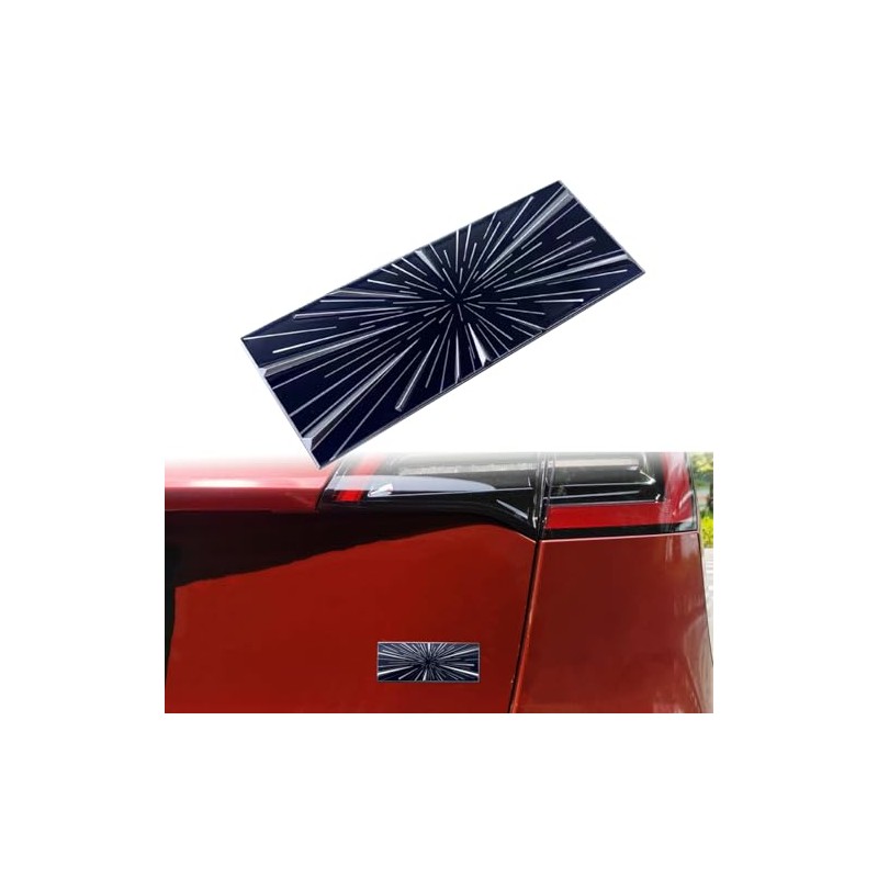 YHCDSEA Dual Motor Badge Emblem Sticker Plaid Decor Compatible for