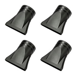4pcs Universal Black Hair Dryer Comb Attachment for Straightening and Detangling, Nozzle Plastic Hairdressing Salon Blow Comb Dryer,Curly,Natural Styling Tools