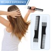 Taefuwr 4 Pcs Black Carbon Lift Teasing Combs with 5