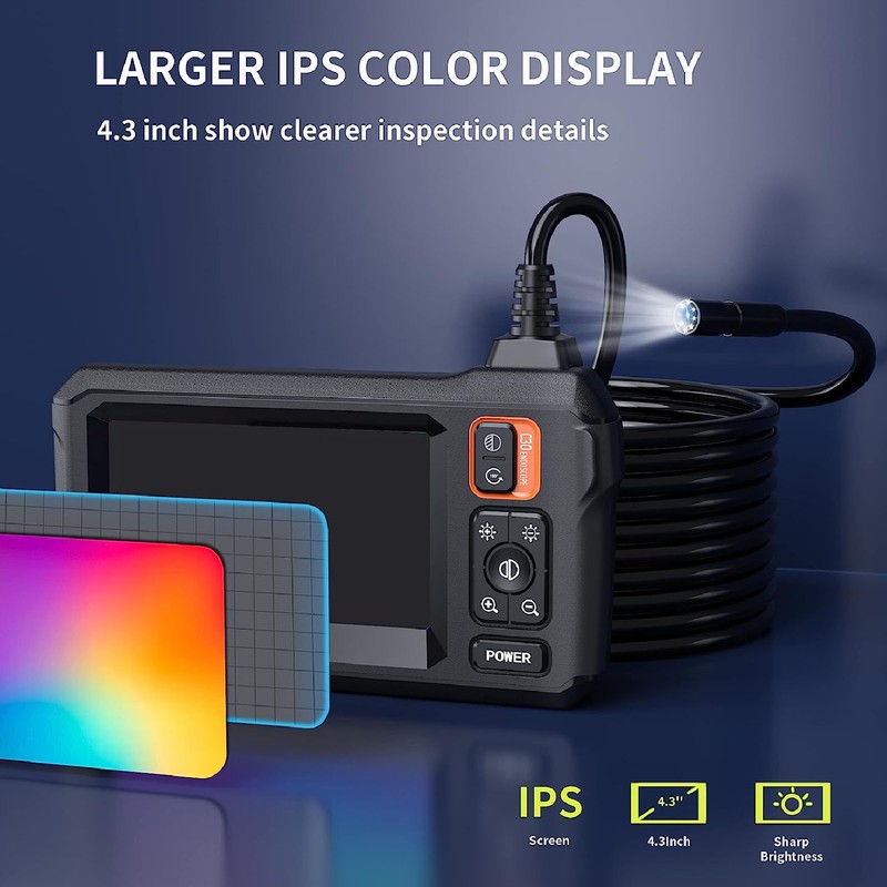 Endoscope Camera with Light IP67 Waterproof 1080P HD Sewer Inspection