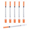 1ml 29G 5/16" (8mm) Syringe, U-100 Lab Supplies, Individually Wrapped,