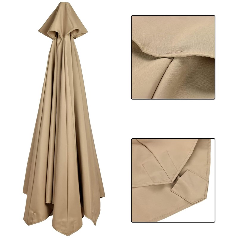 GLDDFDG 9Ft 6 Ribs Patio Umbrella Replacement Canopy (Canopy only),