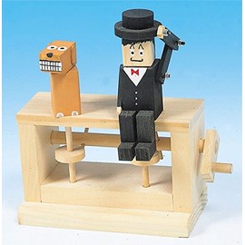 kagaya wood gentleman and dog