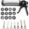 Clay Extruder Tool，Clay Extruder Gun with 12 Different Molds,Handheld Extruder