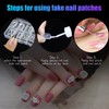 100 Pcs Clear False Nail Tips with Storage Case-Full Cover