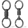 FEGVE Titanium Key Holder, Connector, 360 Degree Rotation, Detachable Quick