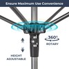 STO STO Portable Umbrella Clothesline, 82 Feet Rotary Drying Rack