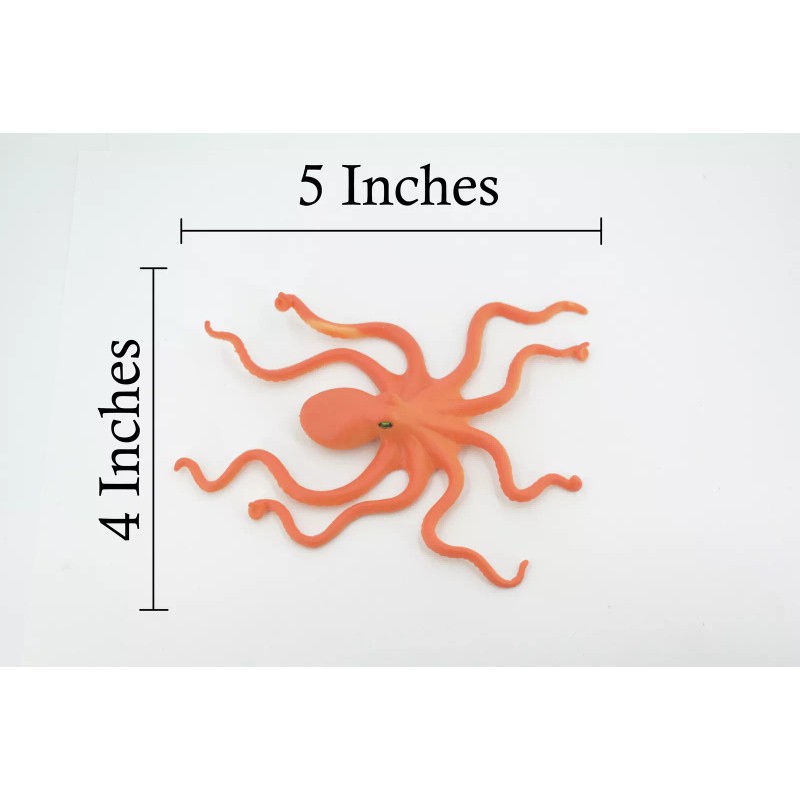 Unbranded Octopus, Rubber Realistic Hand Painted Toy Figurine, Replica, Gift,