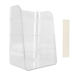 Cosmetic Shelf Multi Layer Large Capacity Detachable Partition Stable Countertop Organizer for Bedroom Bathroom Office Kitchen Laundry Transparent