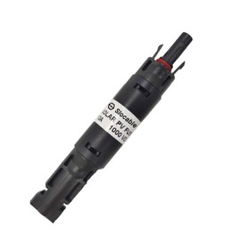 Slocable 10A Solar in-line Fuse Holder Connector, IP68 1000V Male and Female Connector, for Solar Photovoltaic System (with 10X38mm Fuse)
