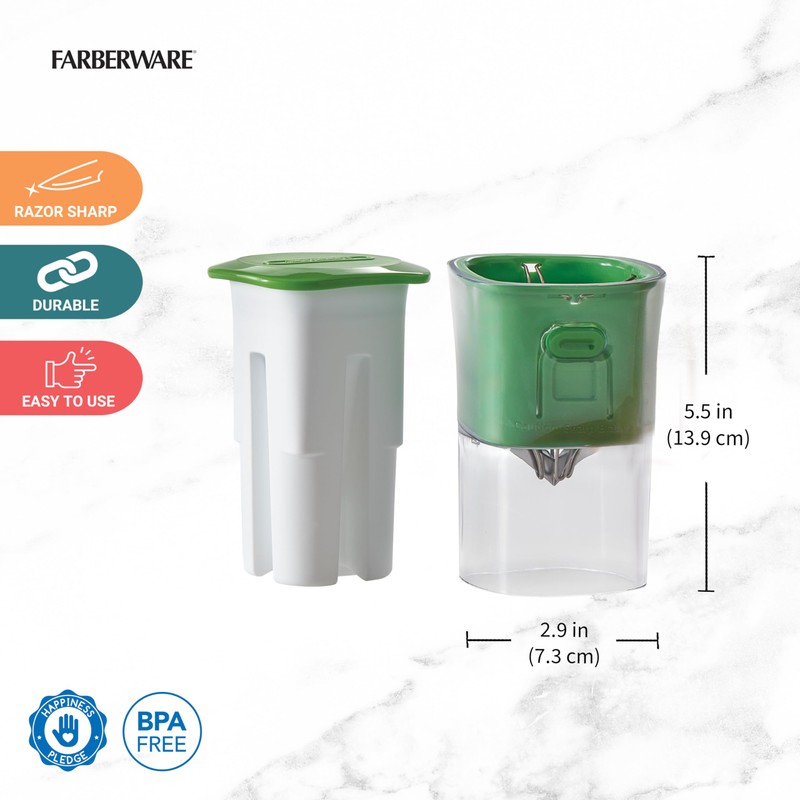 Farberware Professional Produce Wedger, Sharp Stainless Steel Blades For Dicing