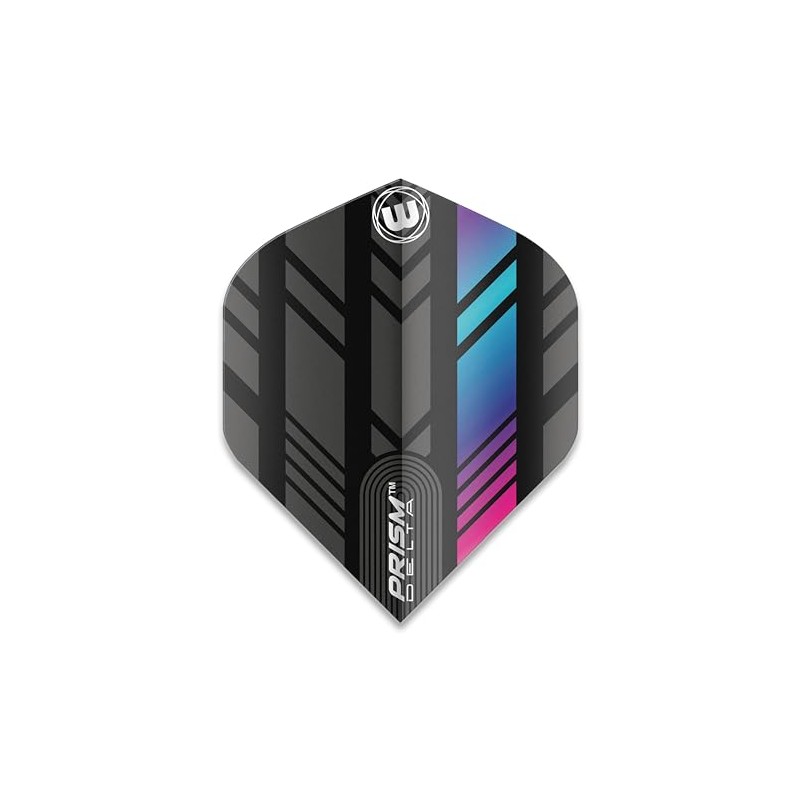 WINMAU Prism Delta Stripe Design Black Extra Thick Dart Flights