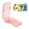 Original Squeeze Proof Food Bag Holder for Toddlers (Pink)