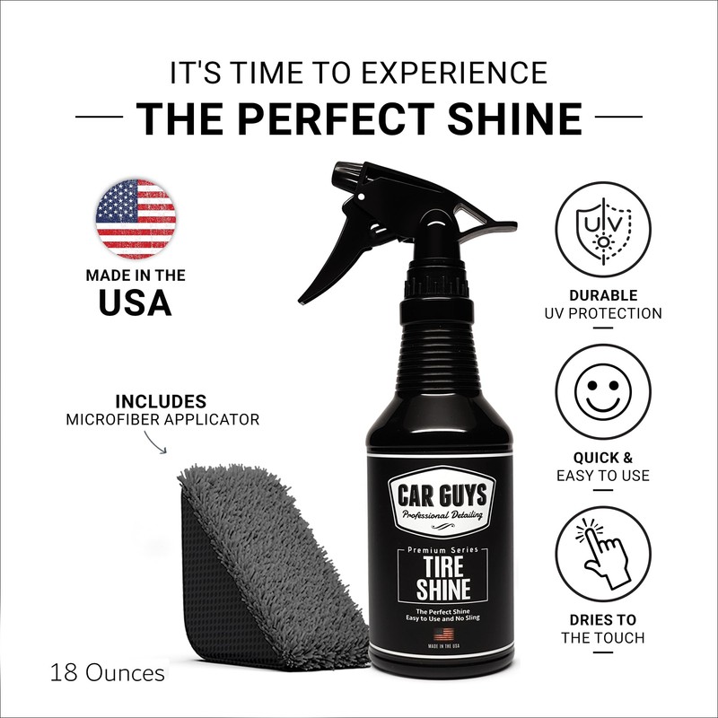 CAR GUYS Tire Shine Spray | The Perfect Shine |