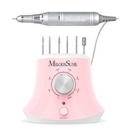 MELODYSUSIE Scarlet Nail Drill 30000RPM, Professional Low Noise, Low Vibration, Electric Nail Files, Nail Drill Machine for Acrylic Nails and Gel Nails, Electronic equipment(Pink)