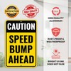 2PC Speed Bump Sign, 18 x 12 Inches - Aluminum