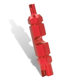 EKIND Valve Core Remover Tool Kit Bike and Car Valve Core Repair Tool for Presta/Schrader Tube (1Pcs, Red)