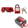 Circuit Breaker Lock Set Aluminum Alloy Anti Corrosion Electrical Safety