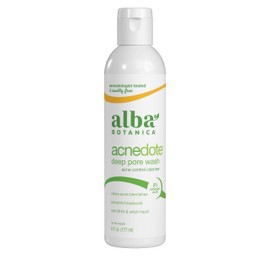 Alba Botanica Acnedote Maximum Strength Deep Pore Wash, 6 Oz (Packaging May Vary)