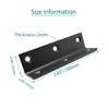 L Bracket,Heavy Duty Corner Brace,Stainless Steel Shelf Bracket,Black Large Angle