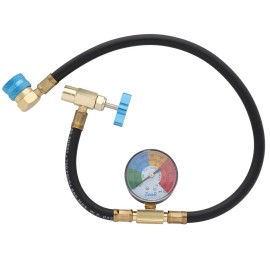 ZeroR® Refrigerant Recharge Kit | 24" HD Can Tap Gauge | 8oz R1234YF (3 Cans)