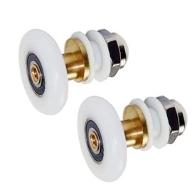 Shower Door Rollers, The Bathroom Glass Sliding Door Pulleys/Runners/Wheels,25mm Modern Shower Glass Door Rollers Replacement,6Pcs