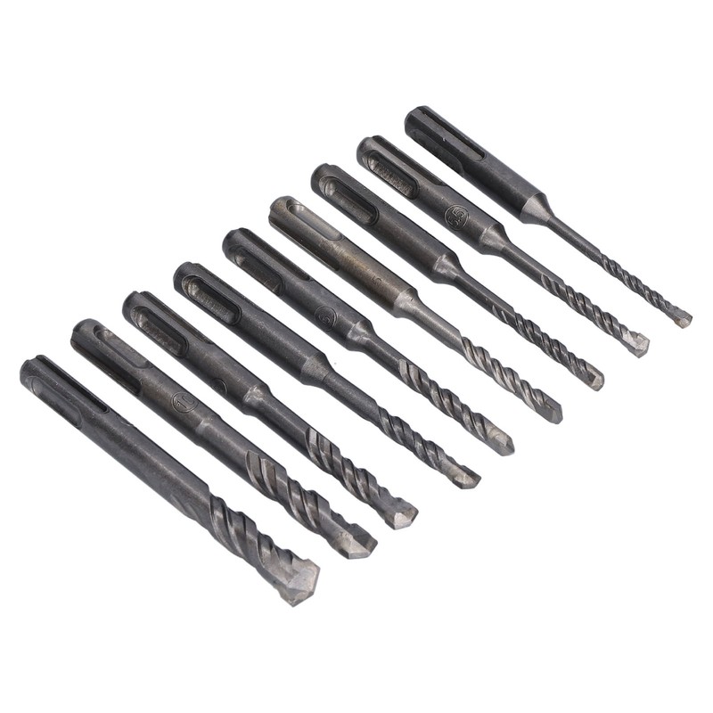 Masonry Drill Bit Set Carbide Tip Rotary Hammer Tool for