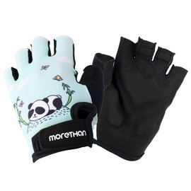 Morethan Cycling Gloves Kids Child Boys Girls Half Finger GVP-006,Panda,M