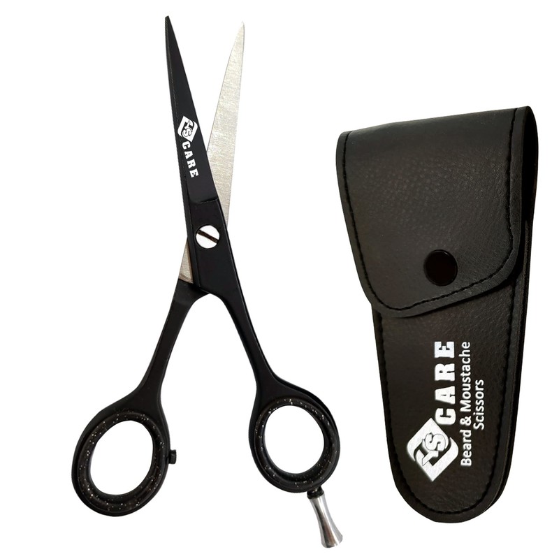 YSCARE Beard Scissors Hair Scissors Mustache Scissors Premium Hairdressing Scissors