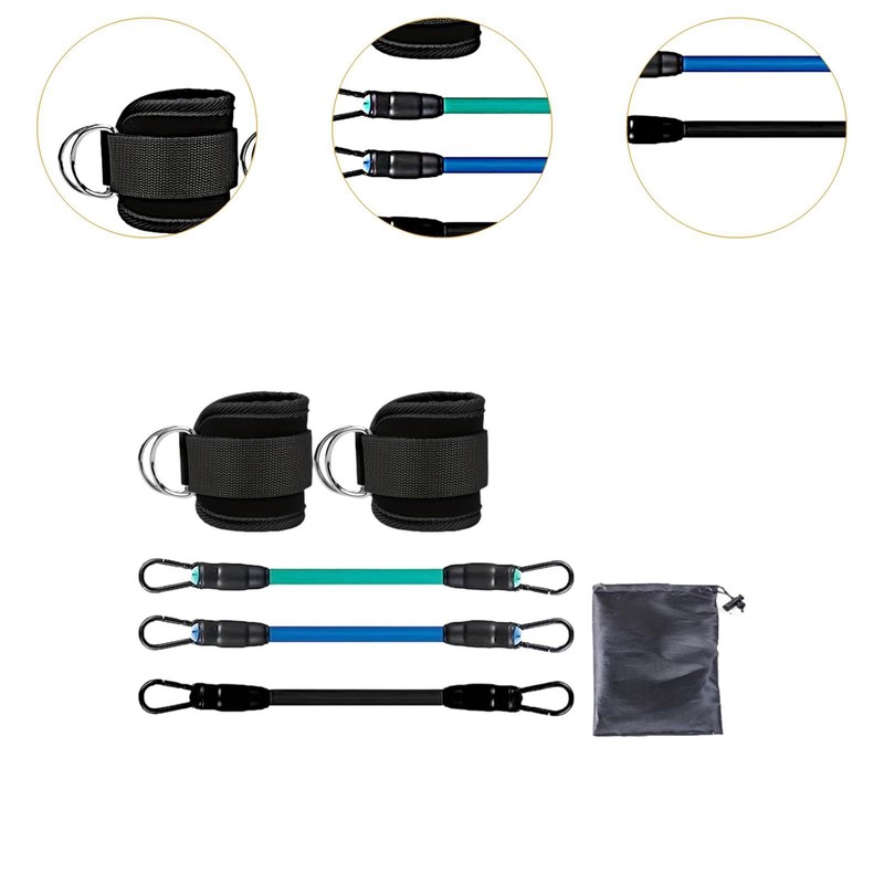 Generic 3x Ankle Resistance Bands, Ankle Bands, Workout Bands with