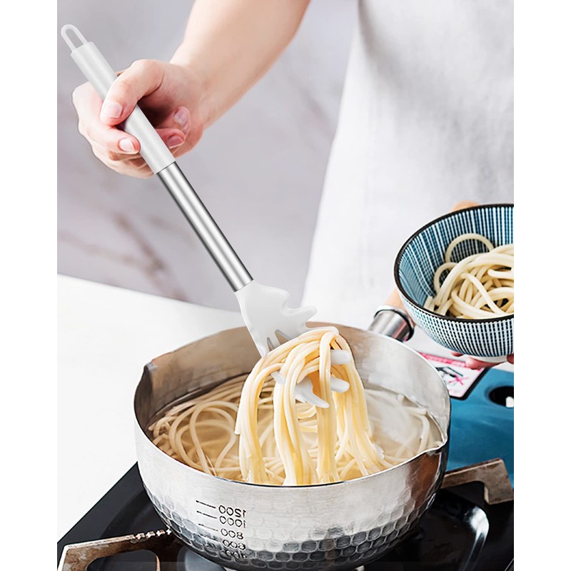 Pack of 2 Silicone Pasta Fork, Kitchen Heat Resistant Noodle